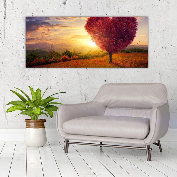 Slika stabla u obliku srca (120x50 cm)