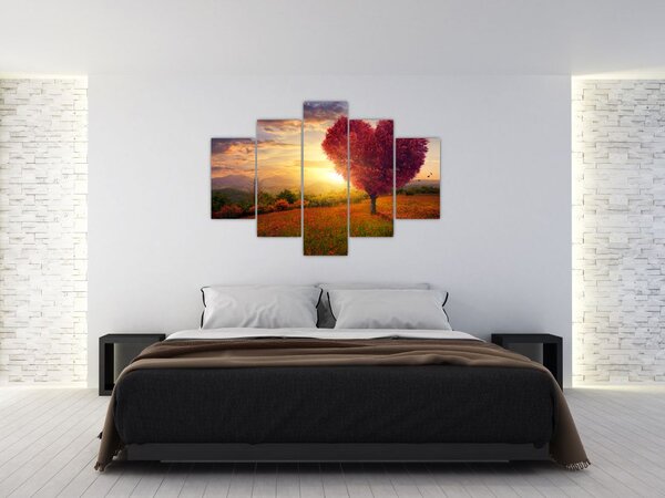 Slika stabla u obliku srca (150x105 cm)
