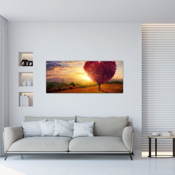 Slika stabla u obliku srca (120x50 cm)