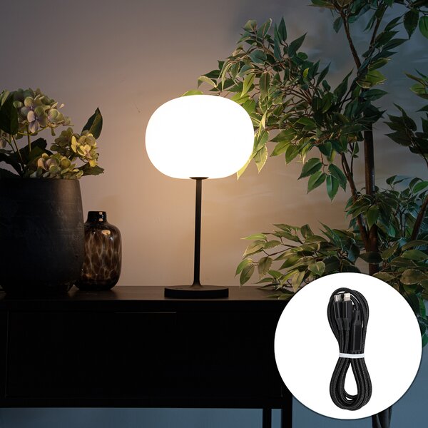 Moderna stolna lampa bijela punjiva - Maloi