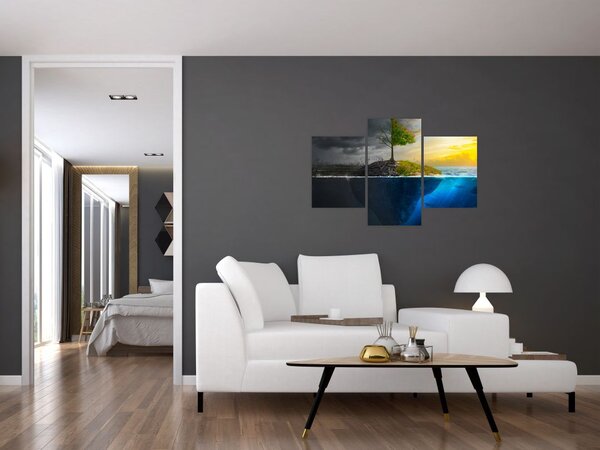 Slika koja prikazuje dvije strane (90x60 cm)