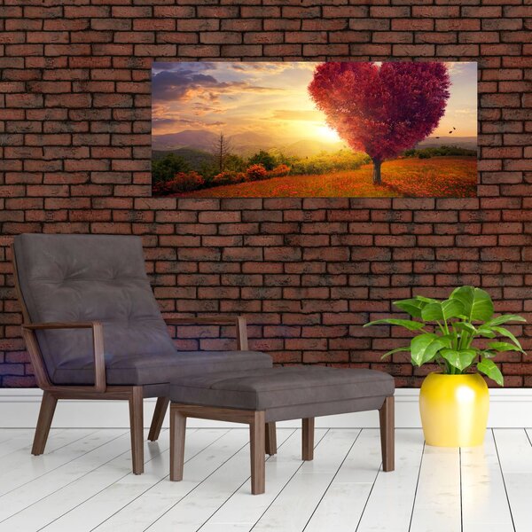 Slika stabla u obliku srca (120x50 cm)