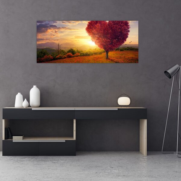 Slika stabla u obliku srca (120x50 cm)