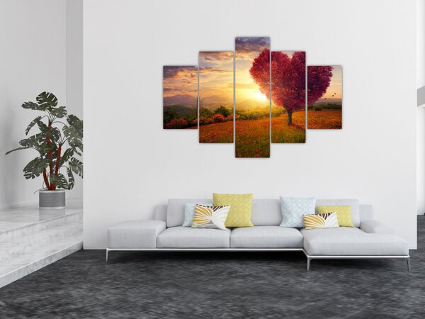 Slika stabla u obliku srca (150x105 cm)