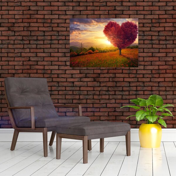 Slika stabla u obliku srca (70x50 cm)