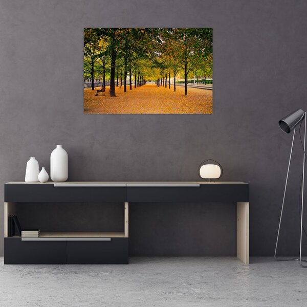 Slika aleje jesenskih stabala (90x60 cm)
