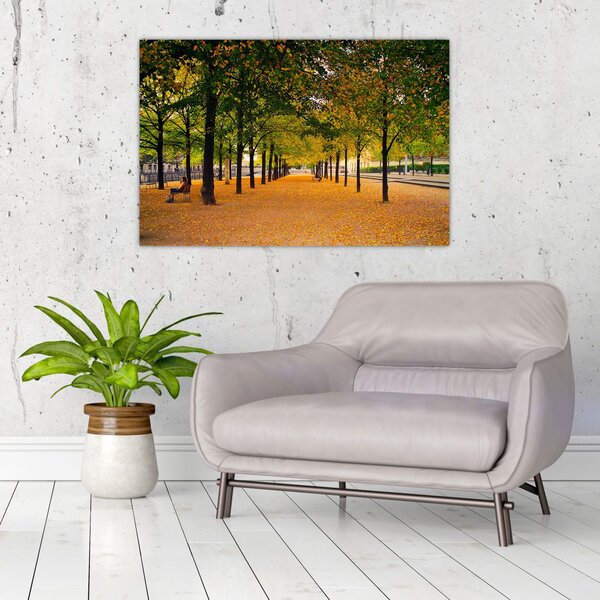 Slika aleje jesenskih stabala (90x60 cm)