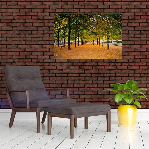 Slika aleje jesenskih stabala (90x60 cm)