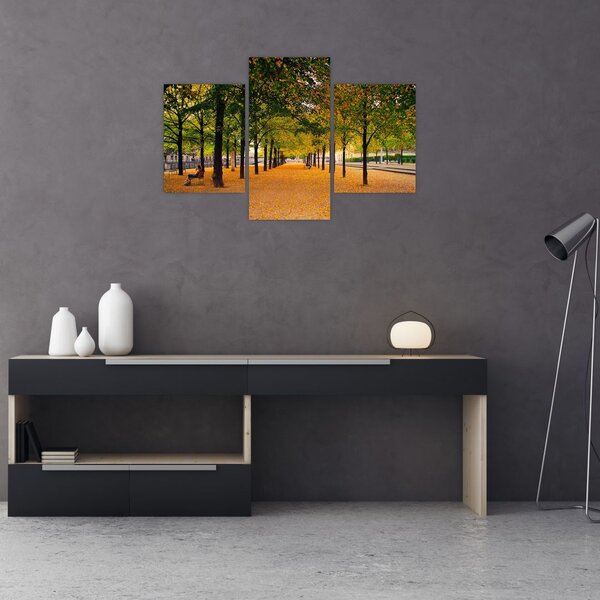 Slika aleje jesenskih stabala (90x60 cm)