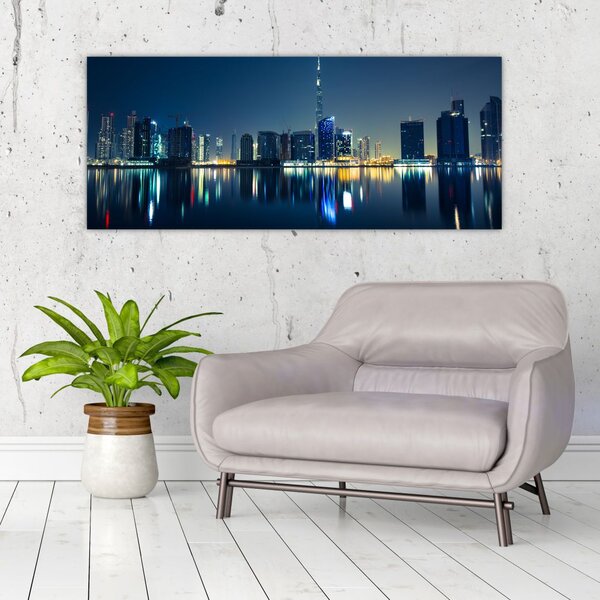 Slika noćnog grada (120x50 cm)