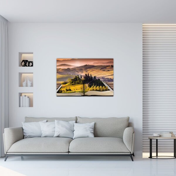 Slika krajolika u knjizi (90x60 cm)