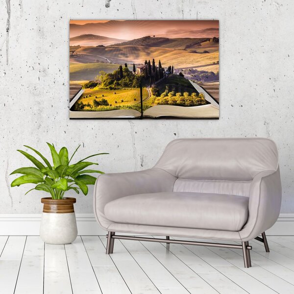 Slika krajolika u knjizi (90x60 cm)