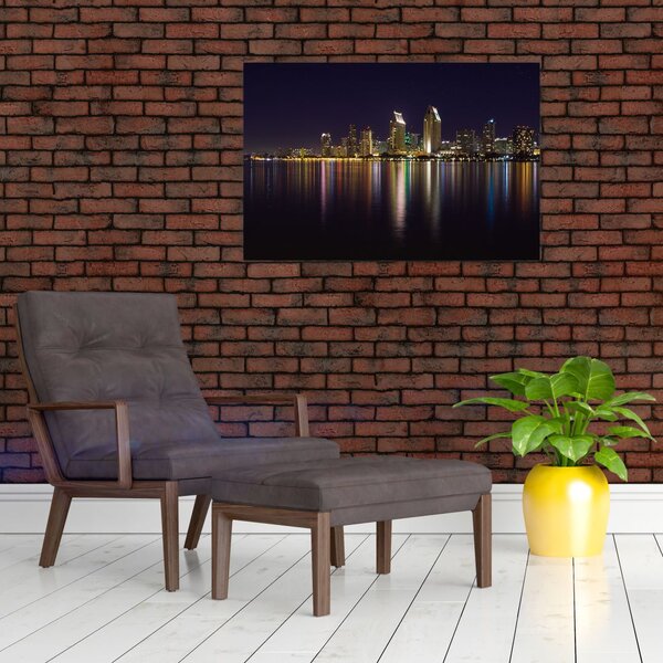 Slika noćnog grada (90x60 cm)