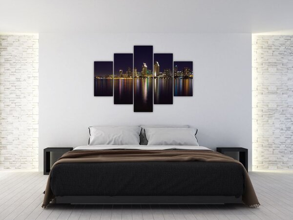 Slika noćnog grada (150x105 cm)