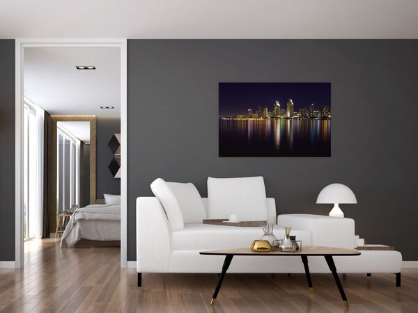 Slika noćnog grada (90x60 cm)