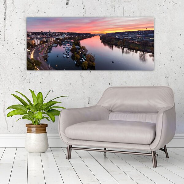 Slika noćnog Praga (120x50 cm)