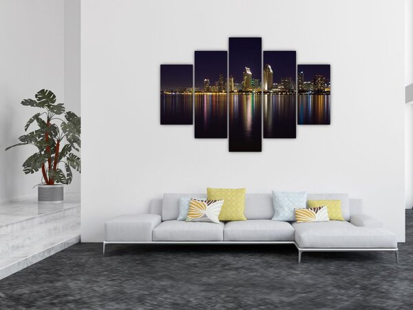 Slika noćnog grada (150x105 cm)