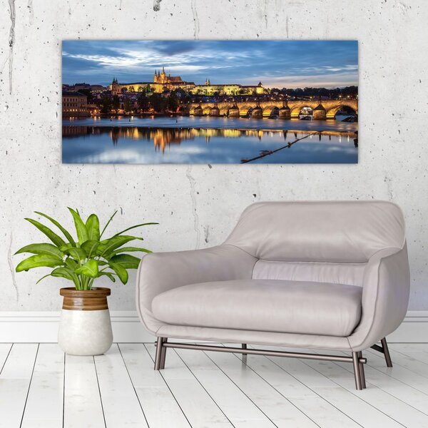 Slika Praškog dvorca i Karlova mosta (120x50 cm)