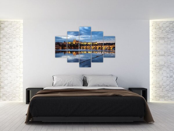 Slika Praškog dvorca i Karlova mosta (150x105 cm)