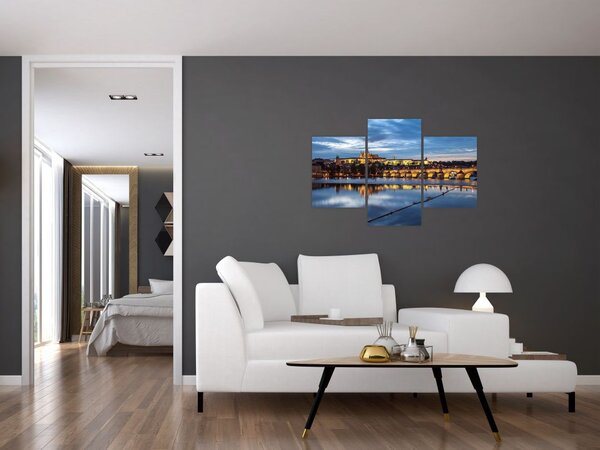 Slika Praškog dvorca i Karlova mosta (90x60 cm)