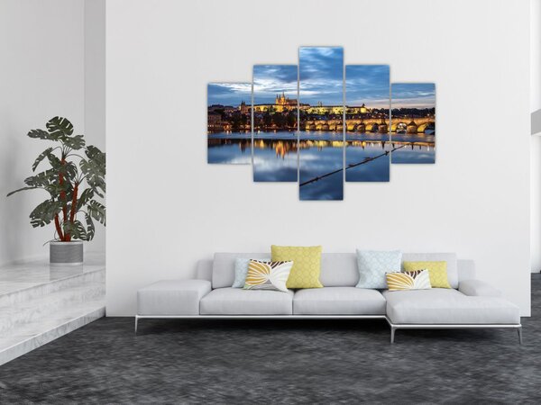 Slika Praškog dvorca i Karlova mosta (150x105 cm)
