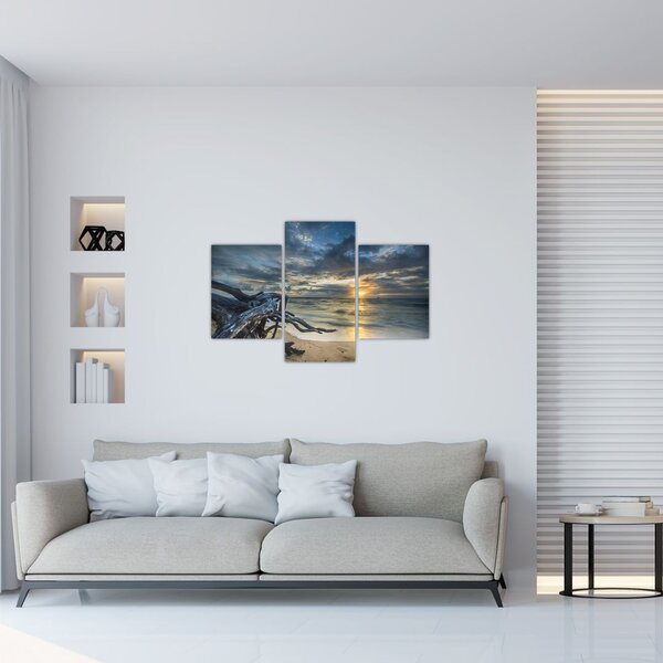Slika mora sa zalaskom sunca (90x60 cm)