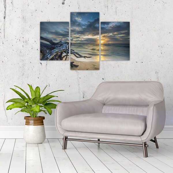 Slika mora sa zalaskom sunca (90x60 cm)