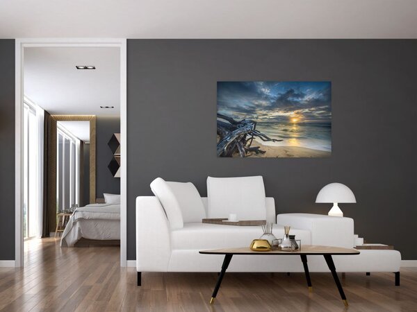 Slika mora sa zalaskom sunca (90x60 cm)