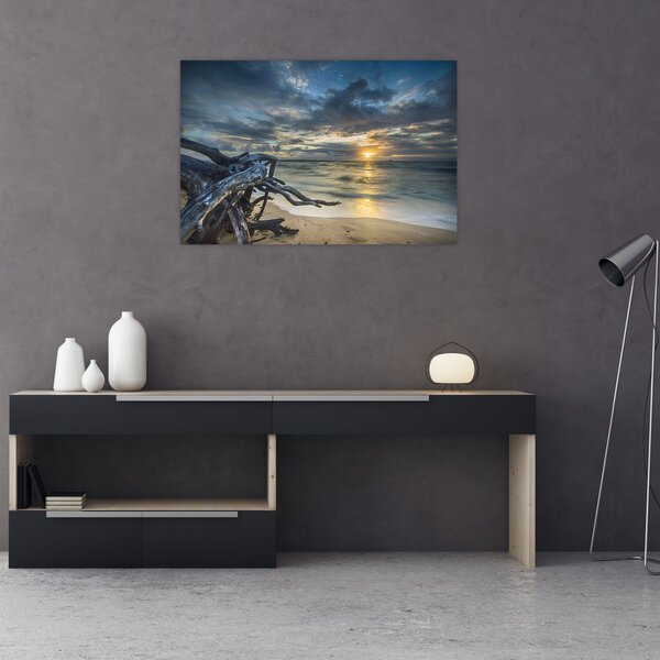 Slika mora sa zalaskom sunca (90x60 cm)