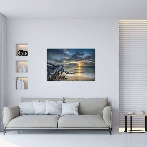 Slika mora sa zalaskom sunca (90x60 cm)