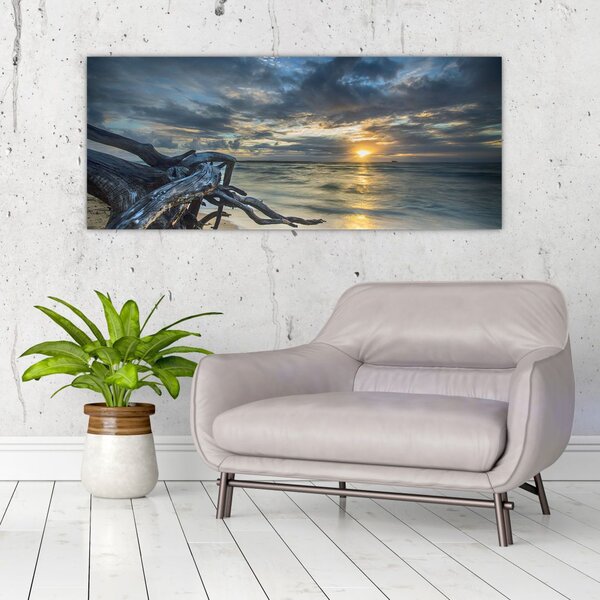 Slika mora sa zalaskom sunca (120x50 cm)