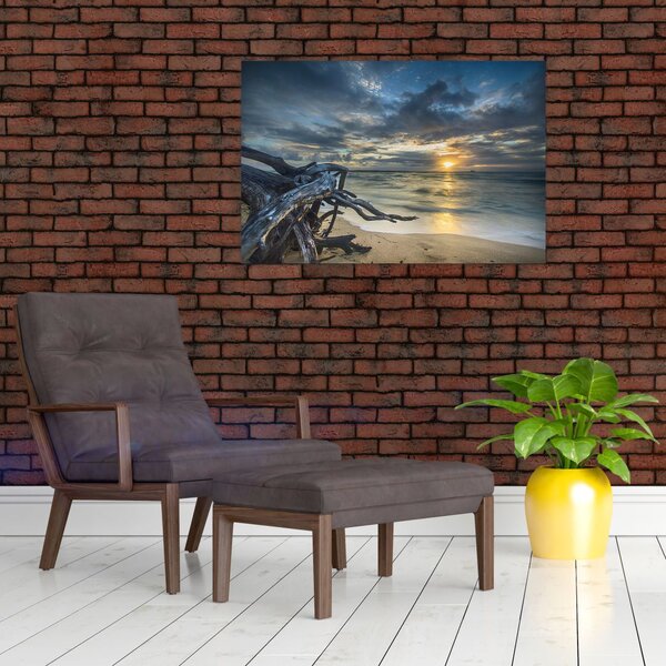 Slika mora sa zalaskom sunca (90x60 cm)