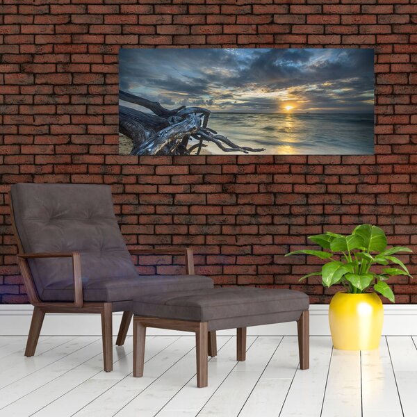 Slika mora sa zalaskom sunca (120x50 cm)