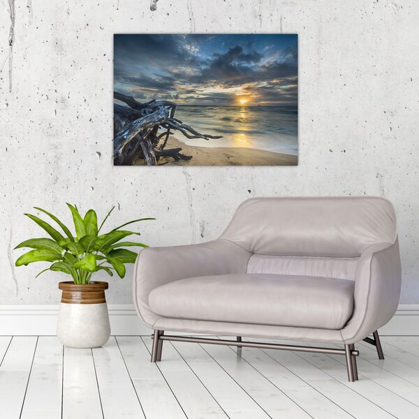 Slika mora sa zalaskom sunca (70x50 cm)