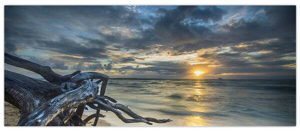 Slika mora sa zalaskom sunca (120x50 cm)
