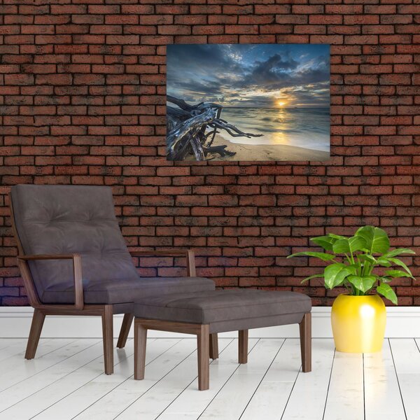 Slika mora sa zalaskom sunca (70x50 cm)