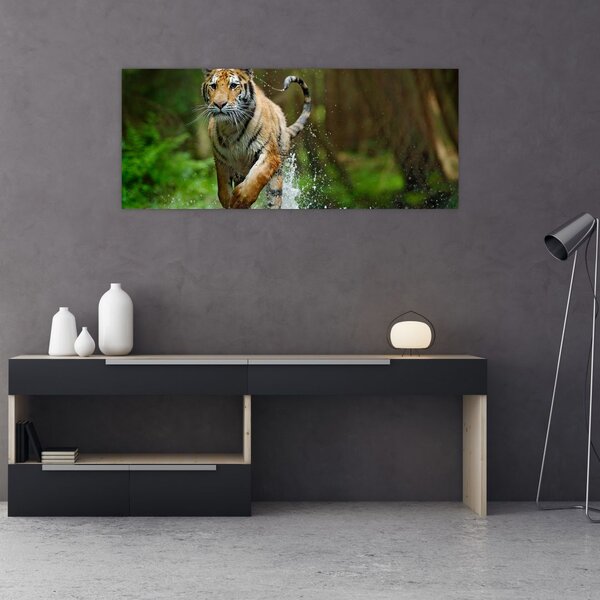 Slika tigra koji trči (120x50 cm)