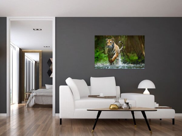 Slika tigra koji trči (90x60 cm)