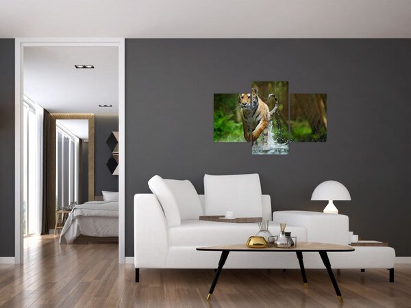 Slika tigra koji trči (90x60 cm)