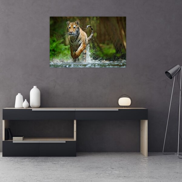 Slika tigra koji trči (90x60 cm)