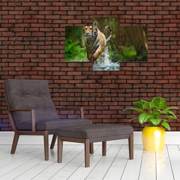 Slika tigra koji trči (90x60 cm)