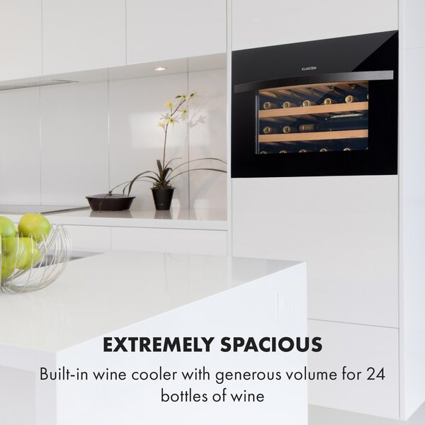 Klarstein Vinsider 24 Built-In Uno, vinoteka, 1 zona, 24 boce, EEK G