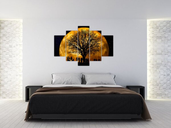 Slika mjeseca i silueta (150x105 cm)