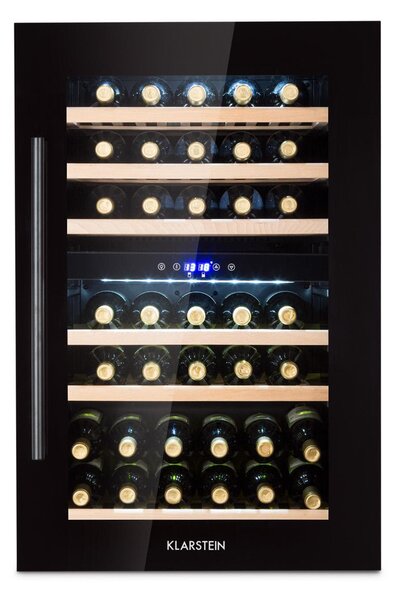 Klarstein Vinsider 35 Onyx Edition, ugradbena vinoteka, klasa energetske učinkovitosti G