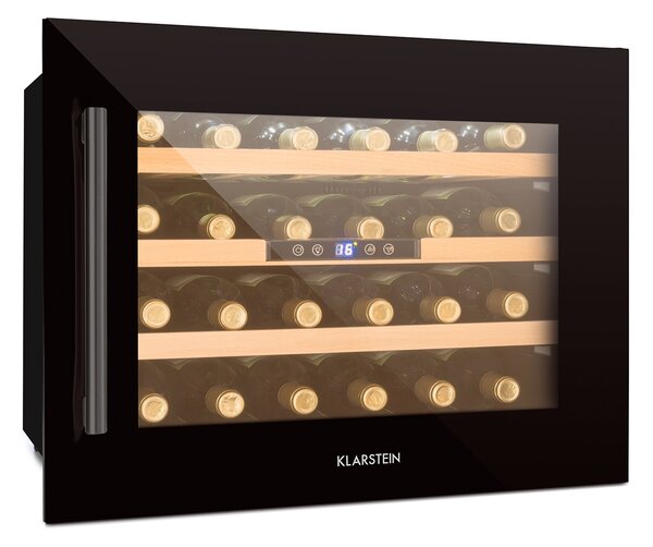 Klarstein Vinsider 24 Onyx Edition, ugradbena vinoteka, klasa energetske učinkovitosti G 