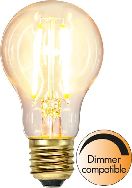 LED/sa žarnom niti žarulja s mogućnosti zatamnjivanja s toplim svjetlom E27, 7 W Soft Glow – Star Trading