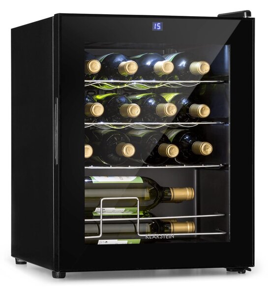 Klarstein Shiraz, vinoteka, 42 l, upravljačka ploča osjetljiva na dodir, 131 W, 5 - 18 ° C, crna