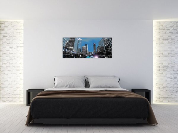 Slika noćnog grada (120x50 cm)