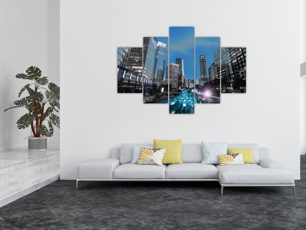 Slika noćnog grada (150x105 cm)