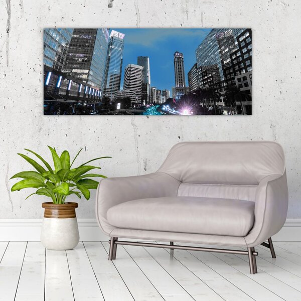 Slika noćnog grada (120x50 cm)
